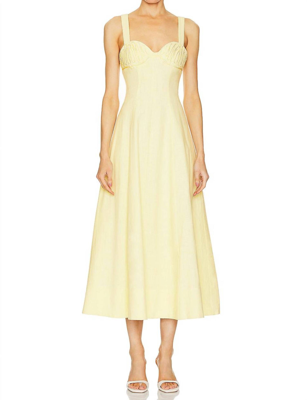 Clea - Carla Embroidered Long Dress
