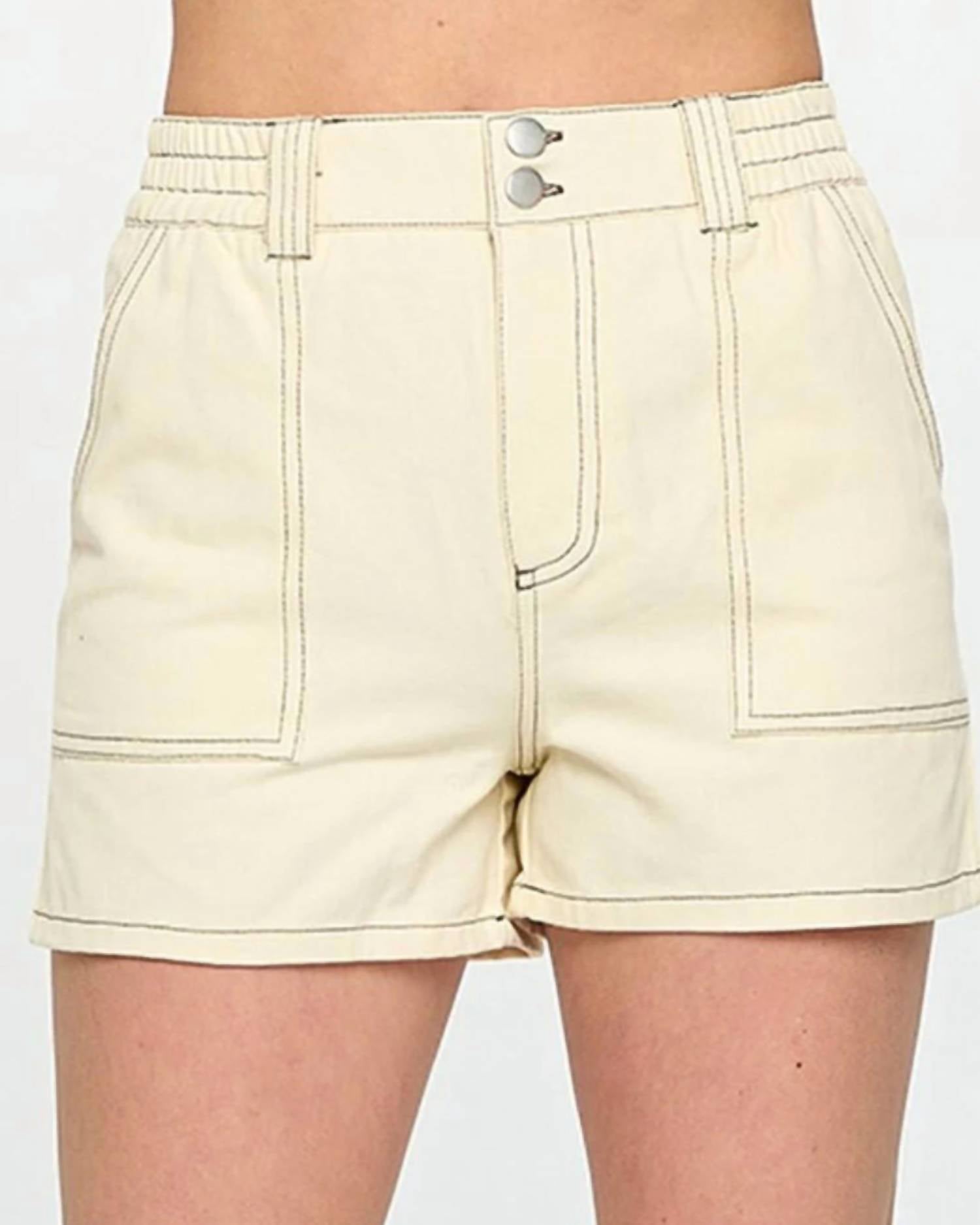 Entro - Shanice Contrast Stitch Shorts