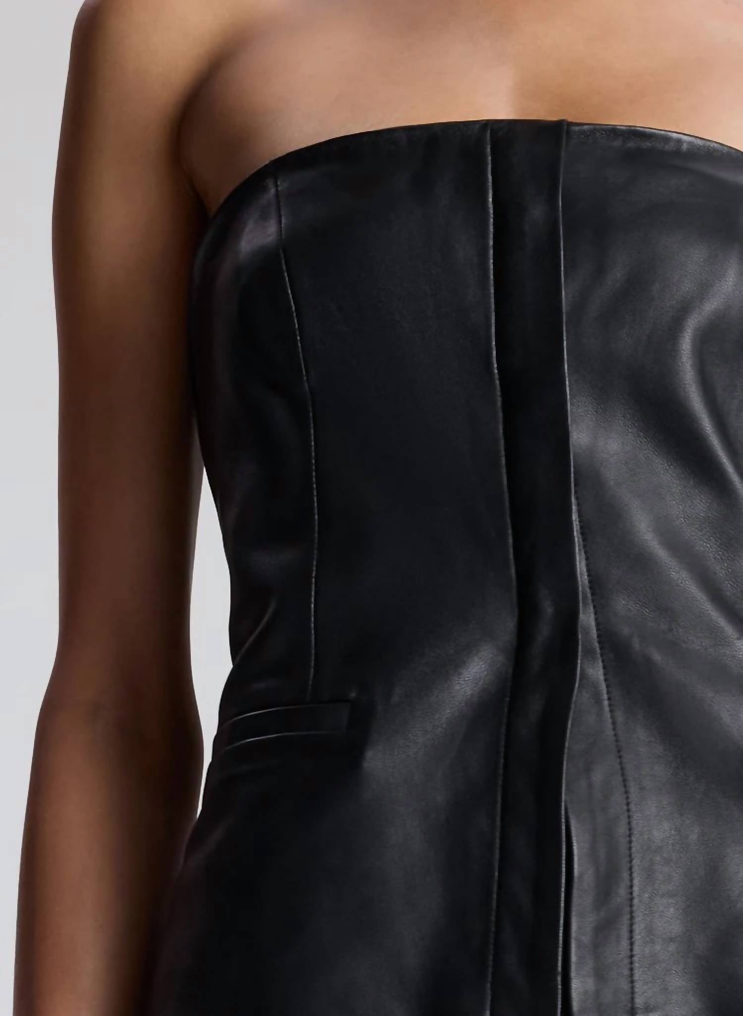A.L.C. - Renee Strapless Leather Top
