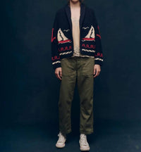 The Great. - Sailboat Open Front Cardigan