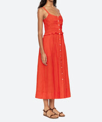 Sea - Zora Solid Tank Button Down Dress