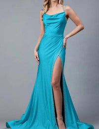 Amelia Couture - Glitter Jersey Sleeveless Maxi Dress