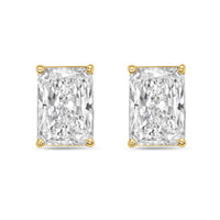 Diana M Jewels - Women's Radiant Lab-grown Diamond Stud Earrings (9.00 Tcw) - Elegant Plus