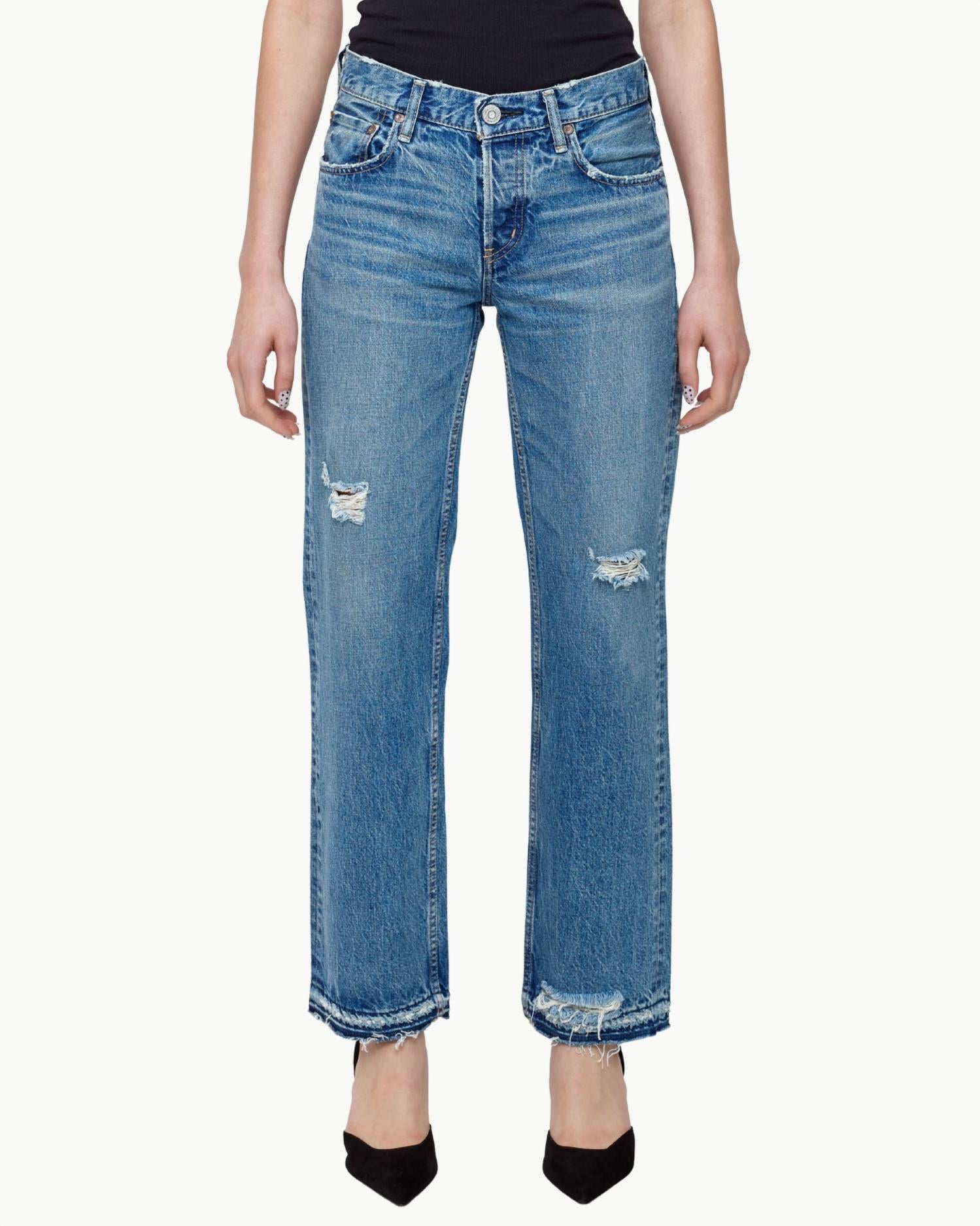 Moussy - Women's Lochwood Straight-low Jeans