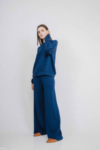 Corinne Collection Adelyn Trousers in sapphire - women's pants - alternate view