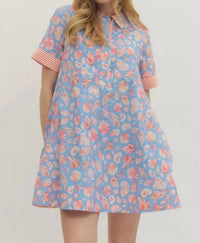 Entro - Seashell Printed Mini Dress