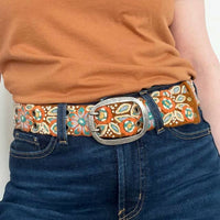 Jenny Krauss - Women's Ground Cover Floral Embroidered Wool Belt