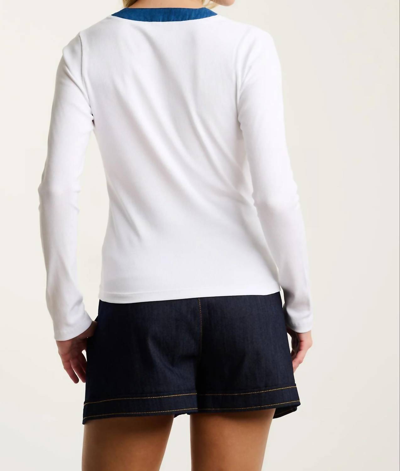 Lisa Todd - Pure Rib V-neck Tee