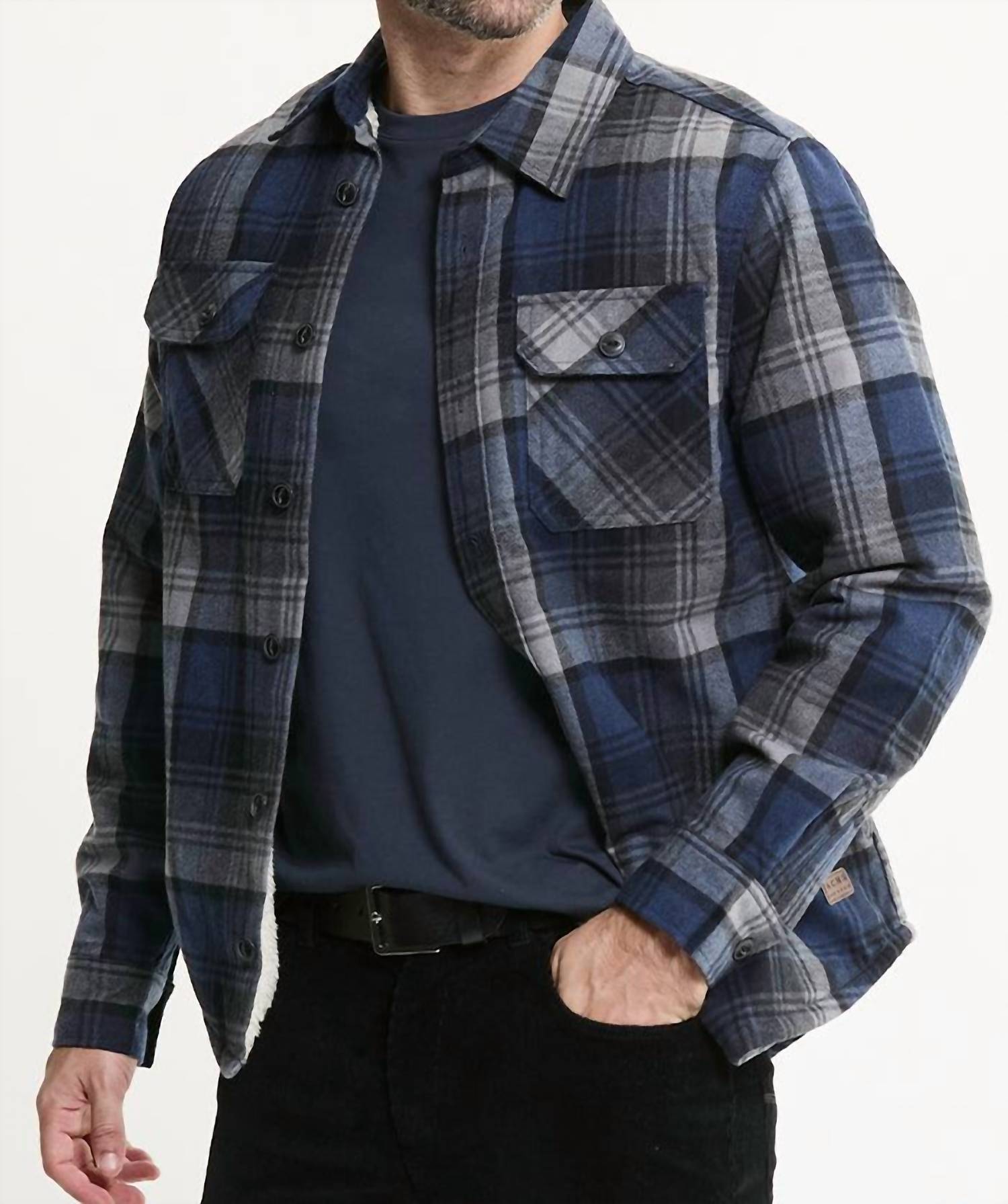 Jachs New York - Sherpa Lined Flannel Shirt Jacket