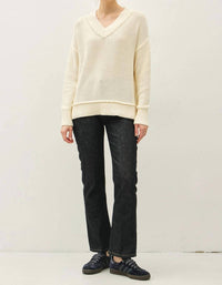 Nyland - Cosima Chunky V-neck Knit Sweater