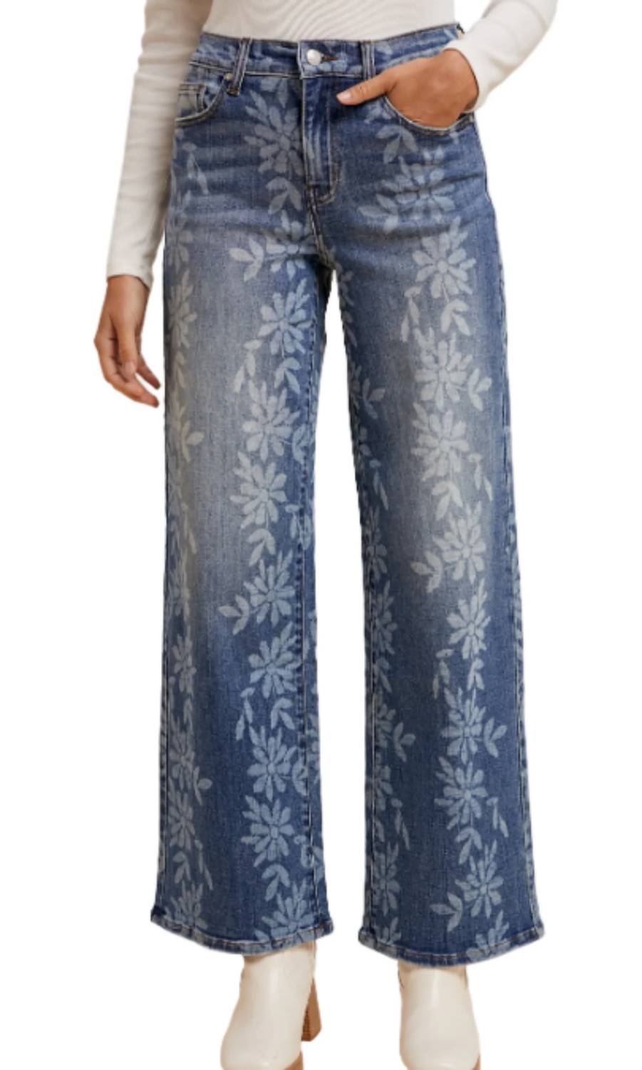 Anniewear - Daisy Print Jeans