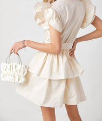 Baby Pink - Ruffle Sleeve Dress