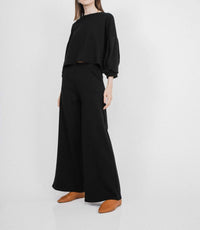 Corinne Collection Millie Top in black - women's blouse - detail view