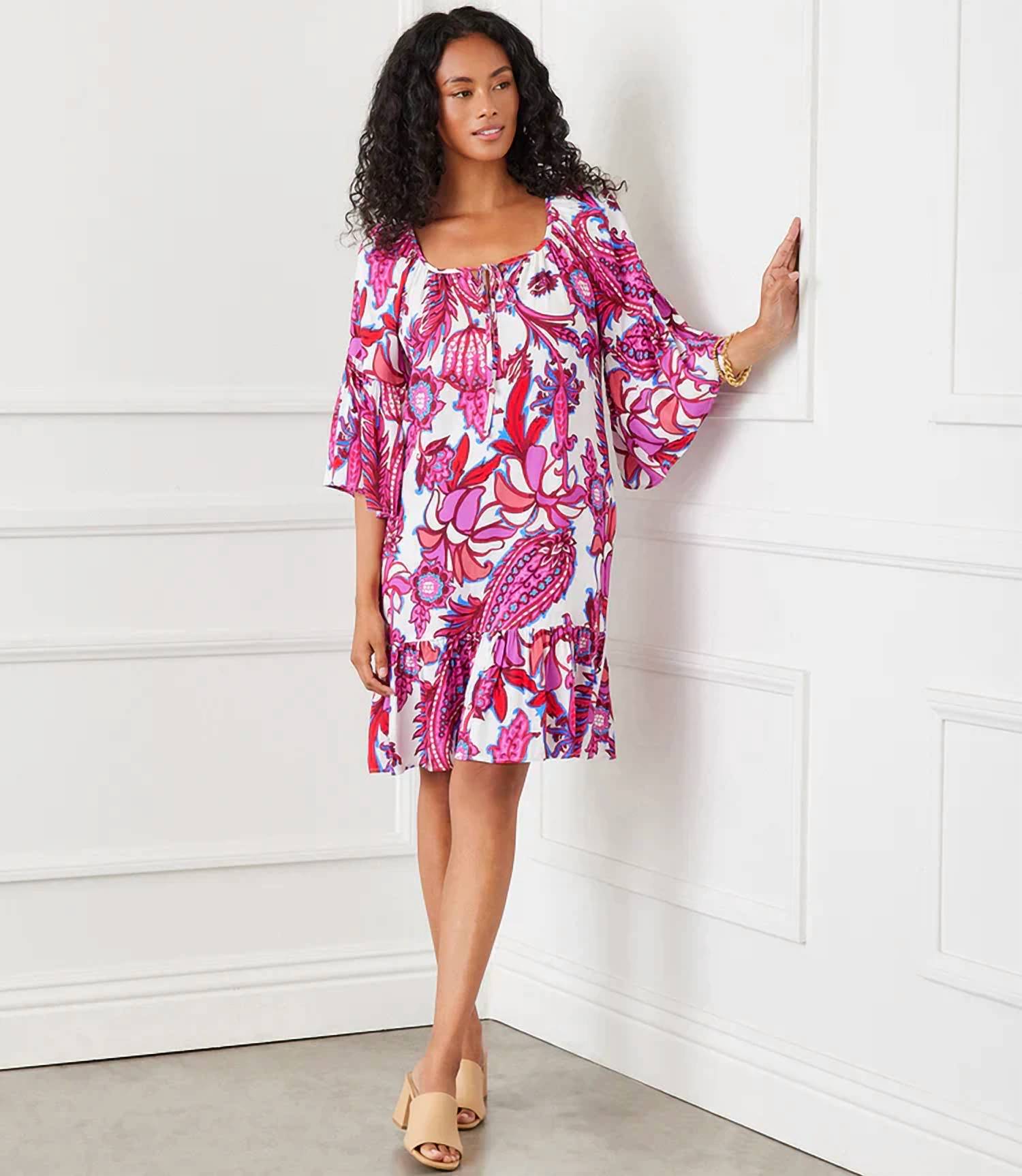 Karen Kane - Raela Ruffle Hem Mini Dress