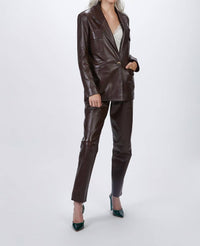 SUIT LEATHER JACKET