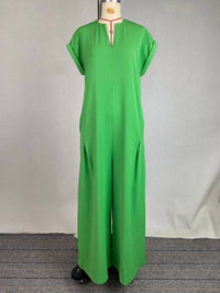Uzwholesale - Wide Leg Pocket Jumpsuit