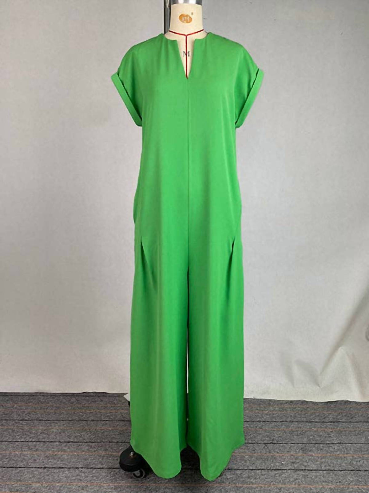 Uzwholesale - Wide Leg Pocket Jumpsuit