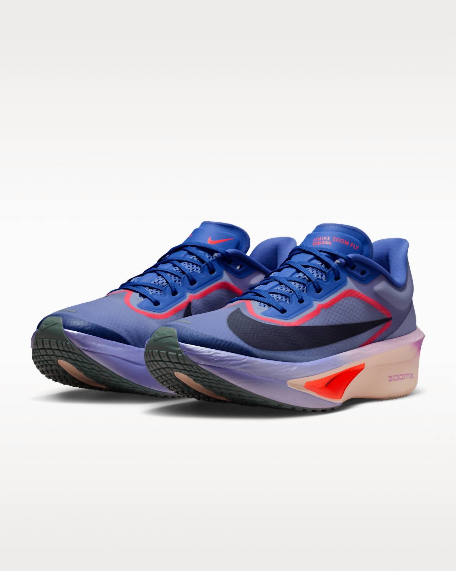 NIKE Women's Zoom Fly 6 Road Racing Shoes in violet mist hot lava bright violet purple dynasty - women's shoe - alternate view