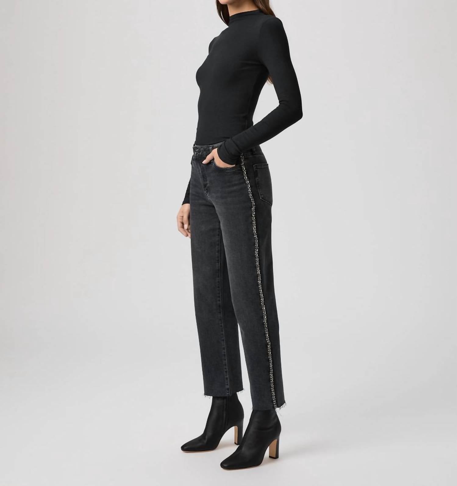 Paige - Women's Mason Glitz Ankle Jeans
