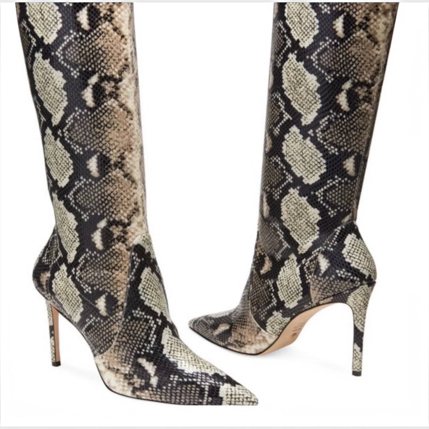 Stuart Weitzman - Women's Ultrastuart 100 Roccia Python Otk Stretch Boots