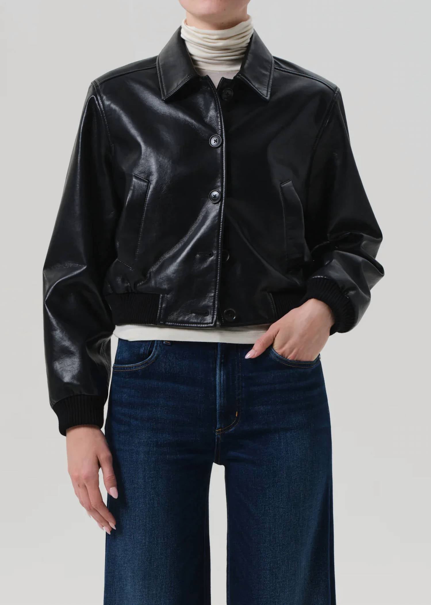 Citizens Of Humanity - Lola Bomber Recycled Leather Jacket