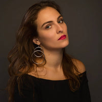Gold & Honey - Women's Double Drop Earrings
