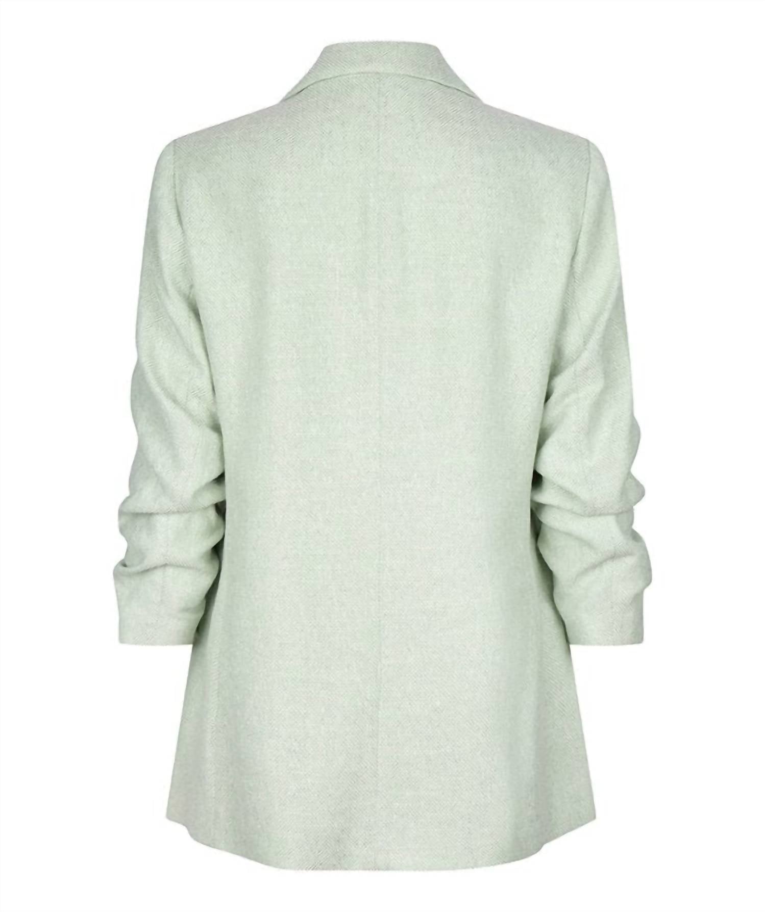 ESQUALO Pietta Linen Look Blazer in pastel green - women's jacket - view 6