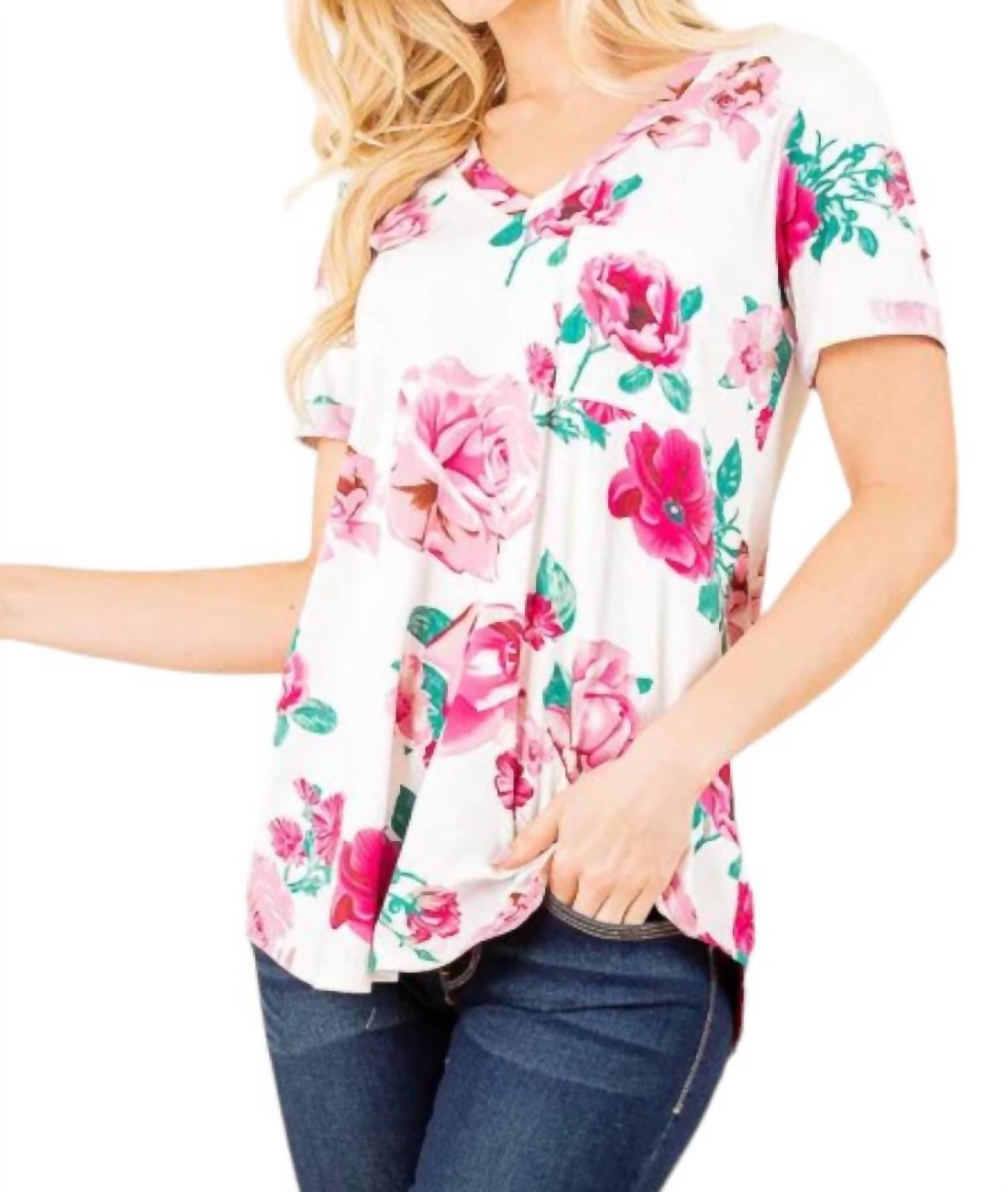 Heimish Usa - Spring Fling Floral Top