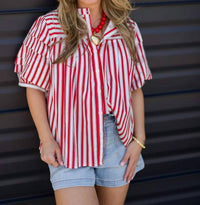 Karlie - Women's American Stripes Blouse