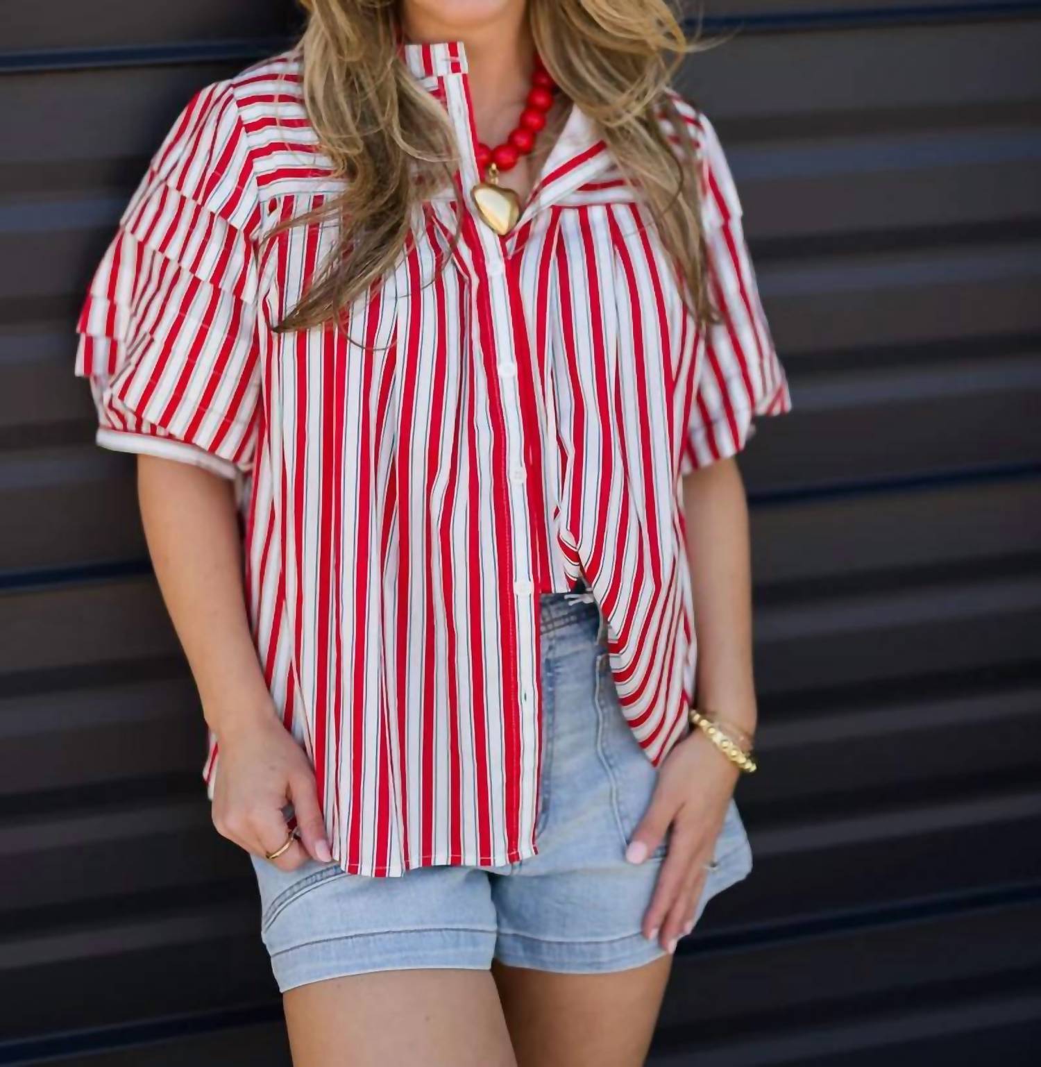 Karlie - Women's American Stripes Blouse