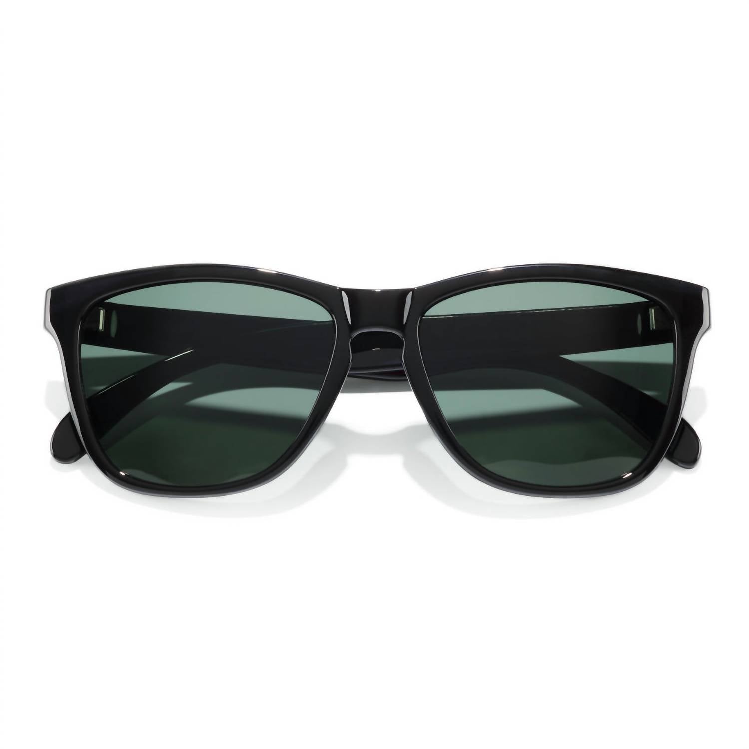Sunski Women's Headland Square Sunglasses in black forest - women's accessory - detail view
