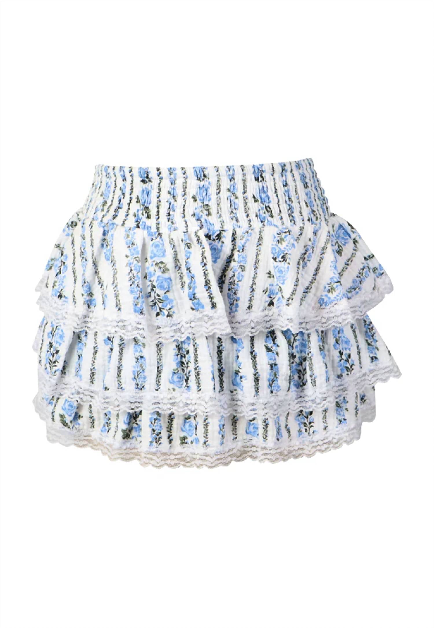 Flowers By Zoe - Girl's Printed Ruffle Skirt