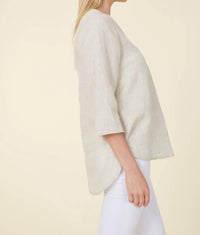 Dolce Cabo - Linen Three Quarter Sleeve Top