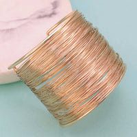 Zad - Women's Wide Wire Cuff Bracelet