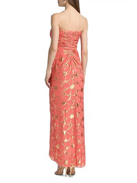 Ramy Brook - Daisy Goldie Floral Strapless Gown