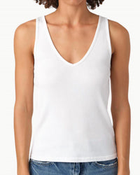 AMO Deeply Tank in white - women's tank top