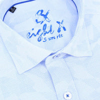 Eight X - Geo-shapes Button Down Jacquard Shirt