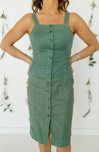 Amelia Seamed Tencel Dress