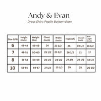 Andy & Evan - Boy's Poplin Button-down Dress Shirt