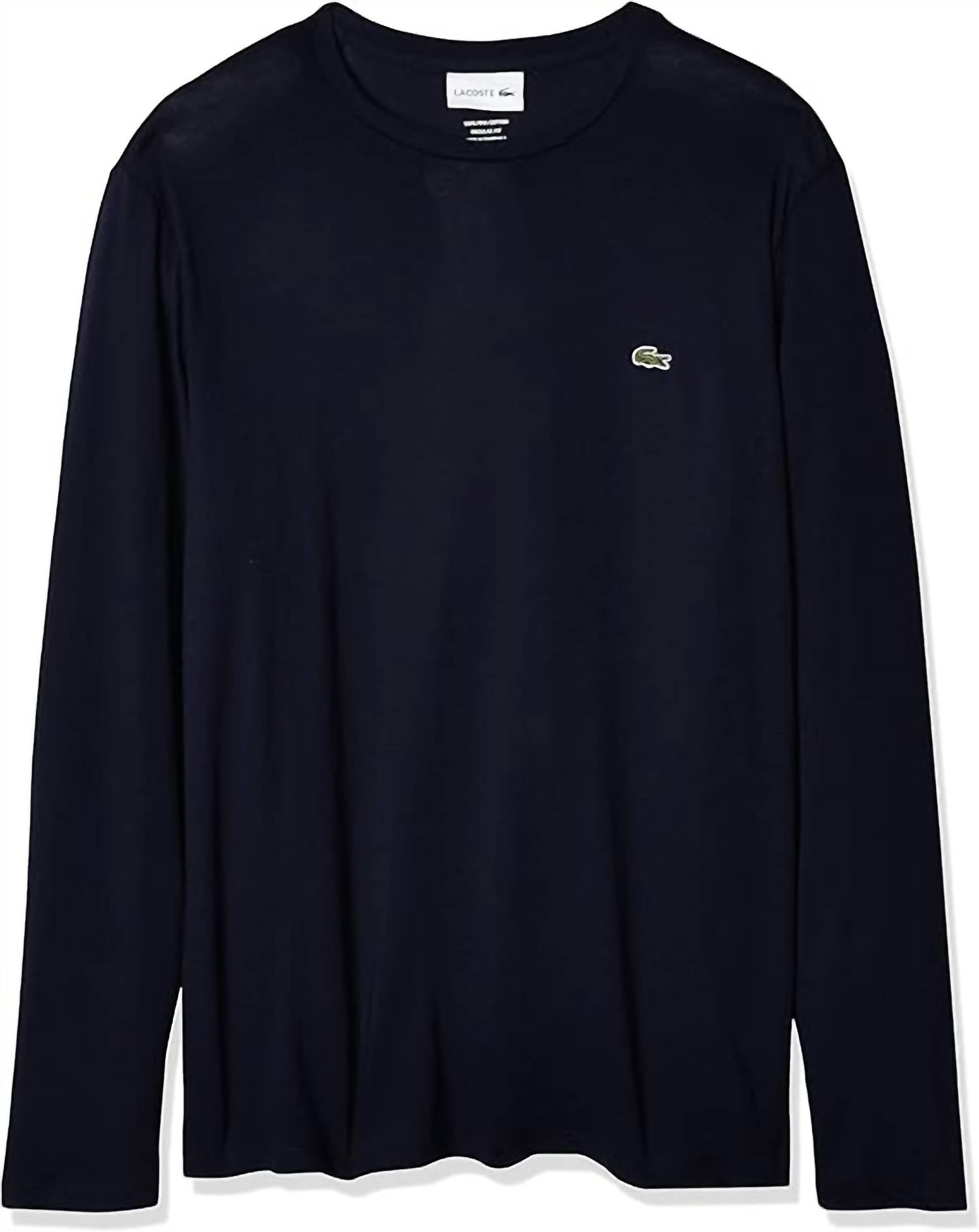 Lacoste - Men's Long Sleeve Jersey Pima Regular Fit Crewneck T-shirt