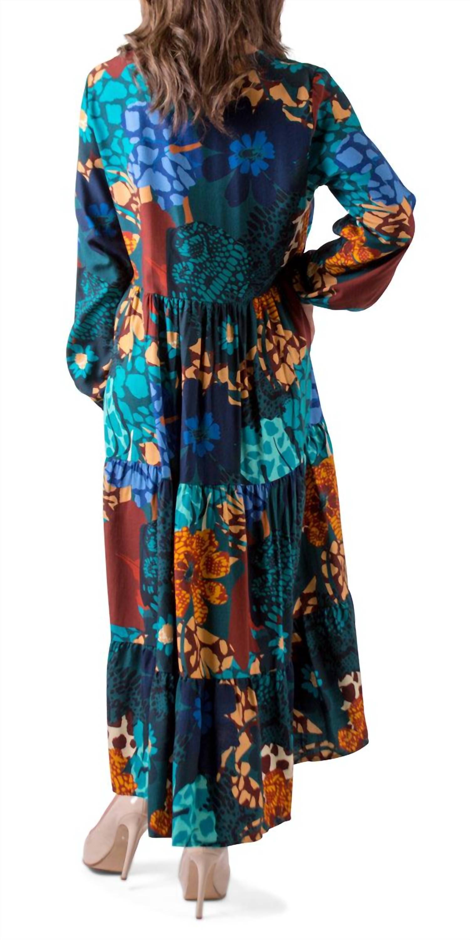 Gigi Moda - Carina V-neck Maxi Dress