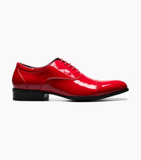 STACY ADAMS Men's Gala Cap Toe Oxfords in red - men's shoe - view 6