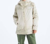 THE NORTH FACE Thermoball Snow Triclimate Jacket in white dune edge of light print - women's jacket