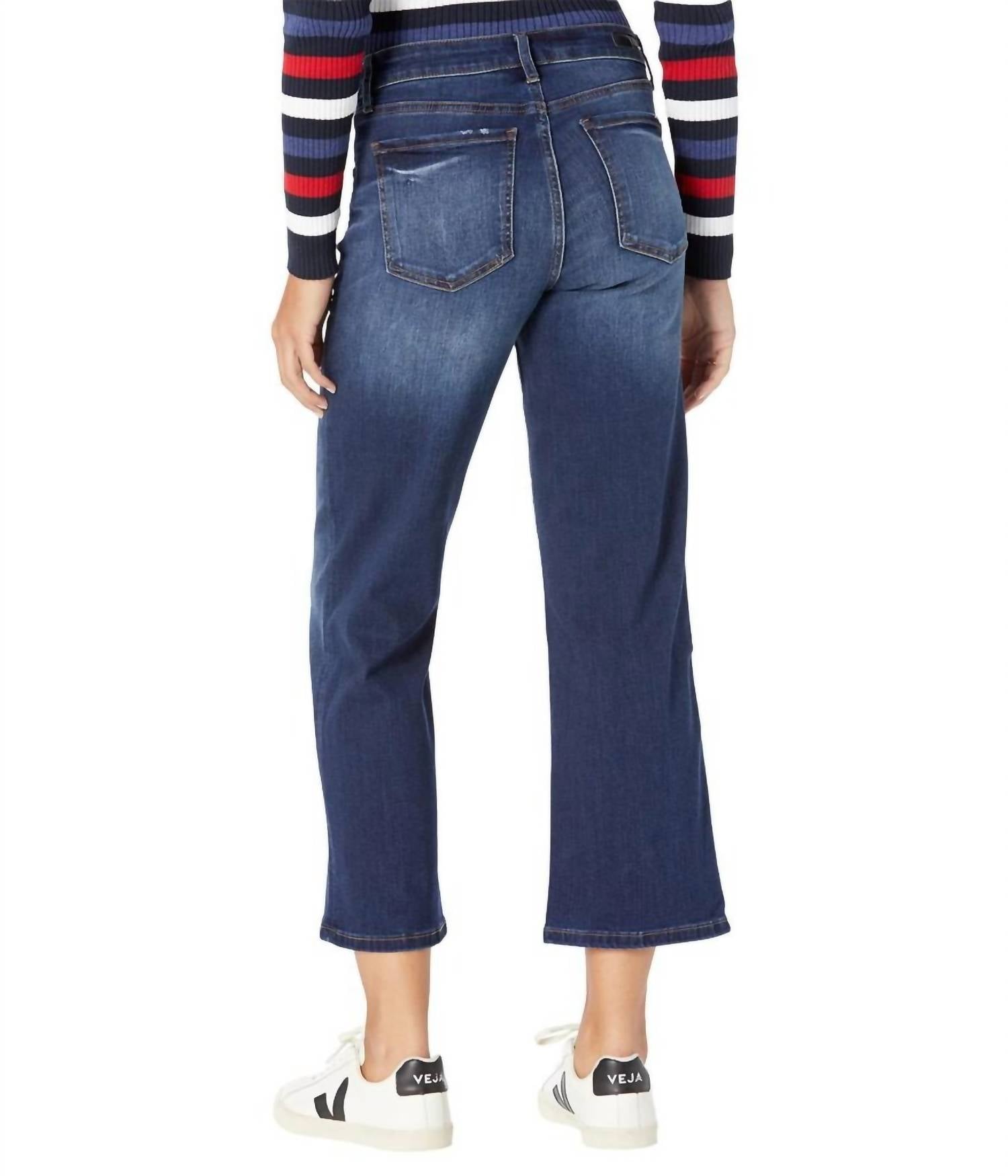 KUT FROM THE KLOTH Charlotte High Rise Jeans in resolved - women's jeans - detail view