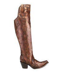 Corral - Women's Overlay Tall Western Snip Toe Boots