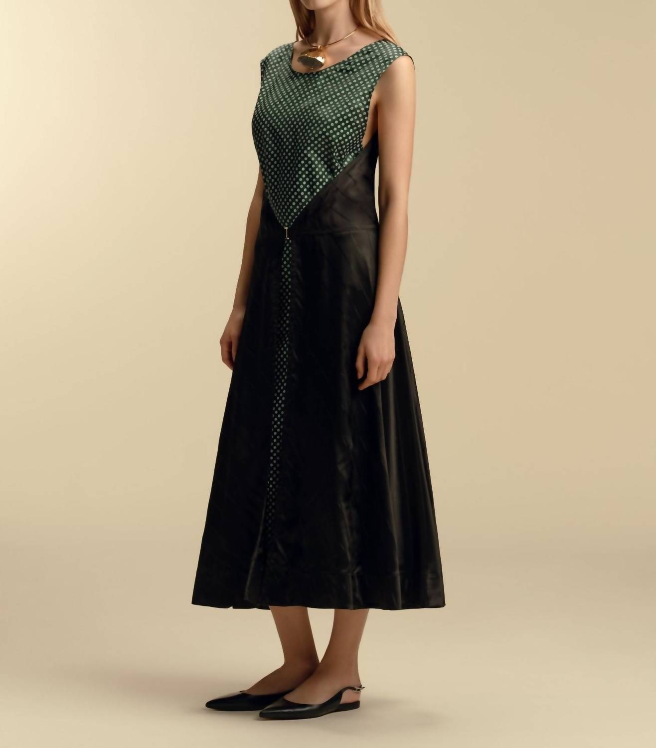 Marina Moscone - Convertible Satin Twill Dress