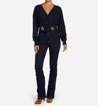 Lauren Moshi - Camas Hippie Peace Love Patches Cardigan