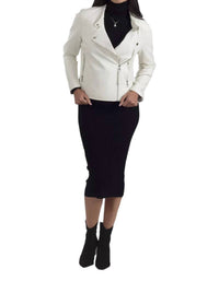 Nine West - Synthetic Leather Biker Jacket