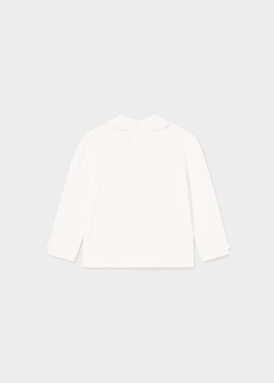 Mayoral - Girls' Ruffle Hem Mockneck Sweater