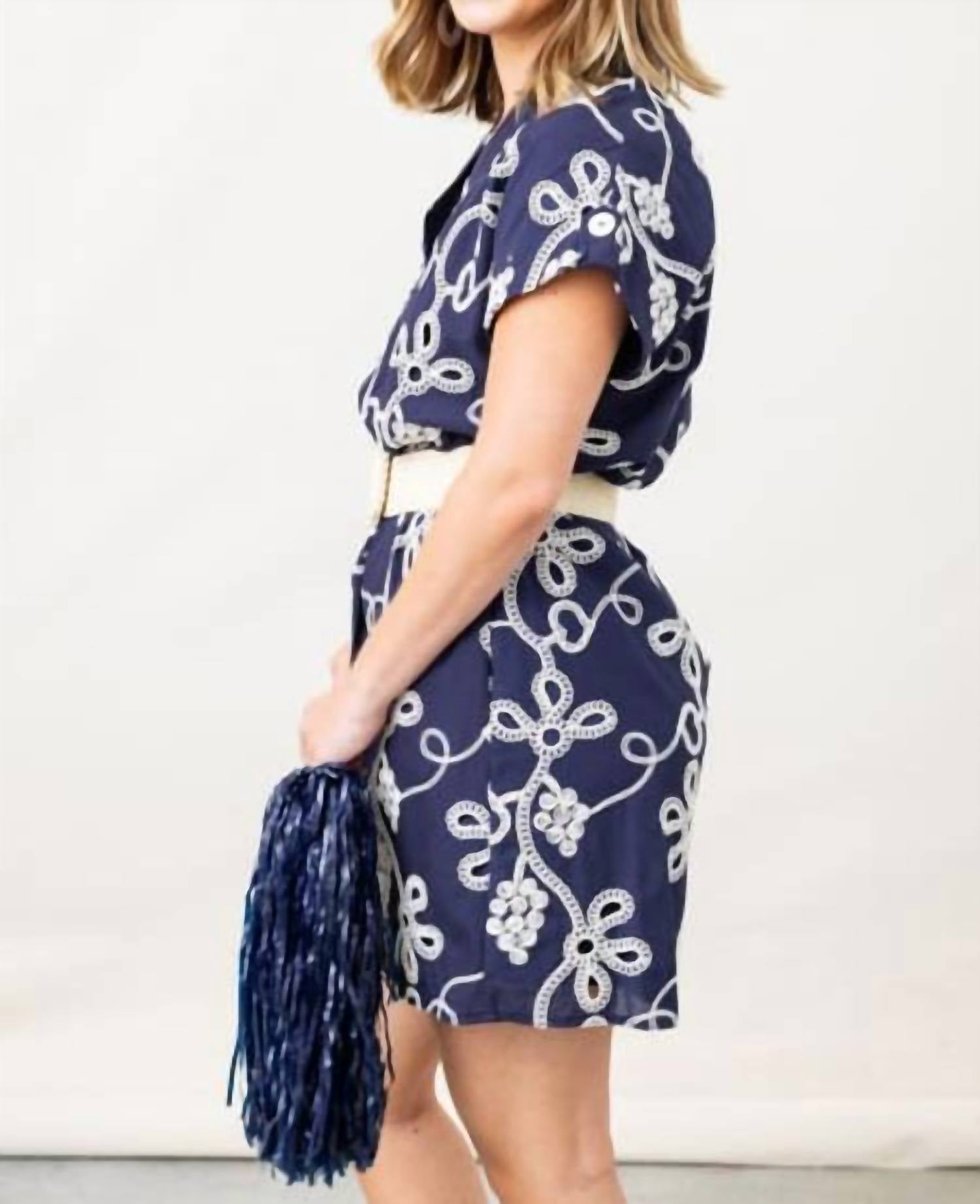Thml - Short Sleeve Embroidered Detail Dress